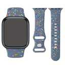 JunXiangRui Sport Band Compatible with Apple Watch Band 38mm 40mm 41mm 42mm 44mm 45mm 49mm for Women Men, made from Recycled Plastic - Soft Breathable Strap for iWatch Series SE 9 8 7 6 5 4 3 2 1 Ultra 1 2 (38mm/40mm/41mm, gray)