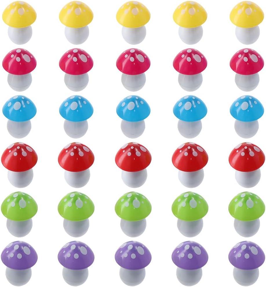 dohobby 30Pcs Mushroom Ballpoint Pen, Cute Cartoon Retractable Ball Pen, Smooth Writing For Journaling Bule Ink