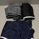 Real Essentials 3 Pack: Men's Mesh Open Bottom Sweatpants Gym Active Athletic Workout Casual Pants with Pockets (Big & Tall) (XX-Large)