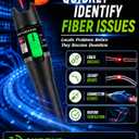 Visual Fault Locator (VFL Pen) Fiber Optic Tester, Fiber Finder & Cable Tester for FTTH Network Maintenance, Universal 2.5mm Connector Compatible with FC, SC, ST & LC (Adapter) Connectors