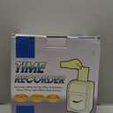 Time Clock with Passcode, Auto-Align Time Clocks for Small Business, Time Clock Punch Machine with 50-Piece Time Cards, and One Ink Ribbon Cartridge