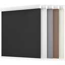 LazBlinds Cordless Roller Shades, Free-Stop Blackout Roller Blinds with Cassette Valance, Thermal Insulated UV Protection Waterproof, Roll Up Blinds for Windows (44'' W x 72'' H, White)