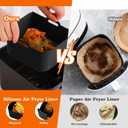 Air Fryer Silicone Liners for Ninja DZ071-3.5qt x2 + 7qt x1- Basket Replacement, Reusable, Dishwasher Safe, BPA Free- Black
