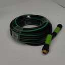 Hybrid Garden Hose 5/8 IN. x 25 FT, Heavy Duty, Lightweight, Flexible with Rotatable Grip Handle and Solid Brass Fittings