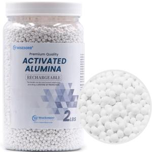 Wisesorb 2 LBS Activated Alumina, Alumina Desiccant Great for Filament Drying, Reusable Dessicant Dehumidifiers Desiccant Moisture Absorber Prevent Wet Filament