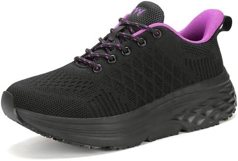 AVW Womens Non Slip Work Shoes Water Resistant Walking Sneakers Food Service Chef Kitchen Shoes, Size 7