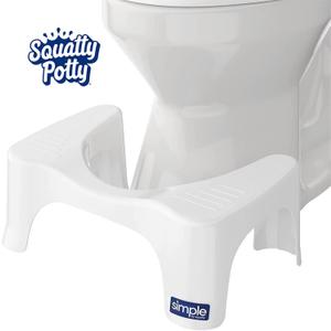 Squatty Potty Simple Curve Toilet Stool (White)