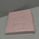 SONGMICS Small Folding Storage Ottoman, 11.8 x 11.8 x 11.8 in, Jelly Pink