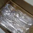 18 Pcs Clear Plastic Serving Utensils Set - 6 Clear Plastic Serving Spoons, 6 Tongs And 6 Forks - Heavy Duty Disposable Serving Utensils Set For Parties
