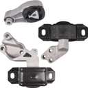 Set of 3 Engine and Transmission Mounts Front Rear Replacement for Smart Fortwo 451 2008-2015 1322200048 1322200148