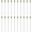 Honoson 20 Pack 14g Industrial Blunt Tip 4 Inch Dispensing Needle for Refilling Liquid Inks Adhesive Glue Oil(14GA,Green)