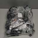 Black Chandelier, 6-Light Farmhouse Chandelier for Dining Room Lighting Fixture, 27.59" Rustic Industrial Modern Candle Chandelier for Bedroom, Kitchen, Living Room, Foyer and Hallway