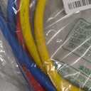 Uenede 3PCS Refrigerant Charging Hose 60" Length 600-3000PSI 1/4" Thread Fits for R12 R22 R134A 404 502 Car Air Conditioning and HVAC Charging Manifold Gauge Hose Tube Red/Yellow/Blue Three Colors