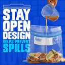 Ziploc Brand Gallon Freezer Storage Bags, Stay Open Design, Easy to Fill, 1 gal, 28 ct