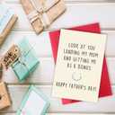 4 x OJsensai Comfort Stepdad Fathers Day Card, Father's Day Gift from Step Daughter Son, Father's Day Gift for Best Stepfather, Bonus Dad Fathers Day Card