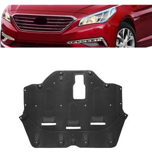 ECOTRIC Engine Splash Shield Compatible with 2015-2017 Hyundai Sonata Front Lower Engine Cover Flocking Process Replacement for 29130C1000 29130C2100 HY1228188