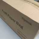 Tlpmsk 100Pcs Brown Paper Bags with Handles,8.2×4.3×10.5 Inch Gift Bags, 1 Count