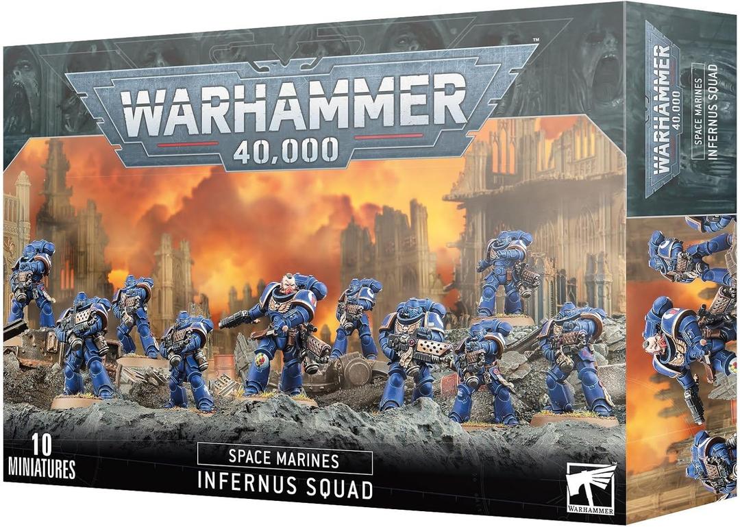 Games Workshop - Warhammer 40,000 - Space Marines: Infernus Squad, Black, One Size