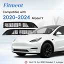 Front Grille Mesh Inserts for Tesla Model Y 2021-2024 Removable Front Air Inlet Vent Grille Cover Replacement for Model Y Accessories Replacement with Protection Accessories for Model Y