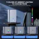 Dehumidifier for Home,1000 sq.ft Dehumidifier for Basement Bathroom Bedroom with Auto Shut Off, Built-in Aromatherapy Diffuser,7 Colors LED Light, Quiet Dehumidifiers with Sleep Mode(CS08-Cream)