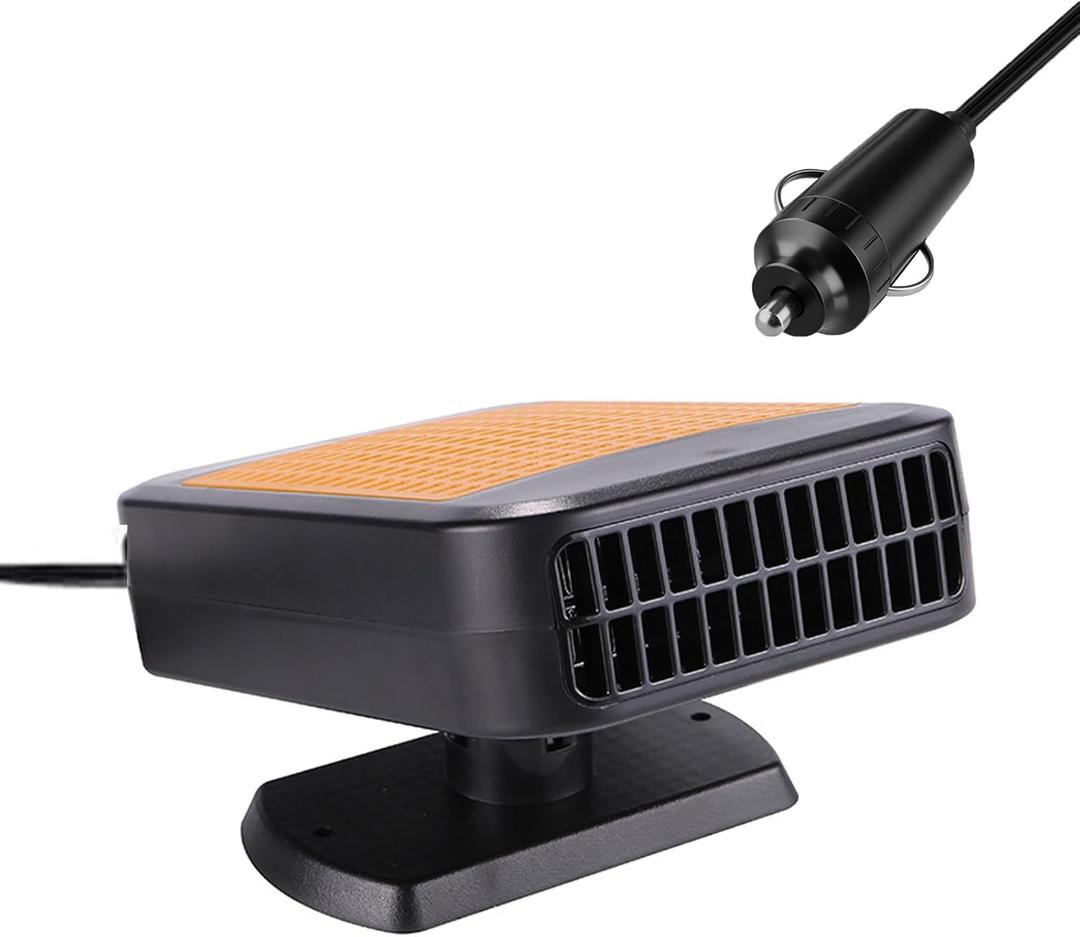 Car Heater Portable Car Defroster Windshield Heater,12V 200W Fast Heating & Cooling Fan,360 Rotary Portable Car Heaters, Plug In Cigarette Lighter Heaters Windshield Defogger