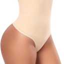 Tummy Control Thong Shapewear for Women High Waisted Body Shaper Panties Shaping Thong Girdle Underwear size M