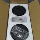 NIORSUN 27.6 Inch Battery Operated Wall Sconce Set of 2, Black Round Base Rechargeable Wall Lights with Remote, 3CCT Dimmable Wireless Wall Sconces for Living Room Bedroom Hallway