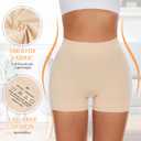 FRESBEIT Slip Shorts for Women Under Dress,Boyshorts Panties Anti Chafing Boyshorts Smooth Shapewear Shorts M