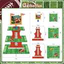 Gatherfun Football Touchdown Cupcake Stand - for Football Theme Birthday & Tailgate Party, Football Party Decorations