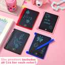 Zonon 48 Pcs Mini LCD Writing Tablet 4.72 x 3.54 Inch Electronic Drawing Pad for Kids Colorful Reusable Erasable Doodle Board with Pens Educational Learning Toy Gifts for Home School Boys Girls
