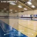 High Bay LED Shop Light 300W 42000LM 5000K 100-277V Dimmable, 3FT Commercial Grade Linear Bay Lights for Warehouse Workshop Supermarket Stadium, Power Tunable 300W/220W/165W, ETL 2 Pack