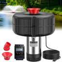 Pond Fountain Pump for Outdoor Pond 1HP 750W 15000 GPH Submersible, 360 Circulation & Oxygenation, Dual Spray, Garden, Backyard, Fish Pond, Irrigation