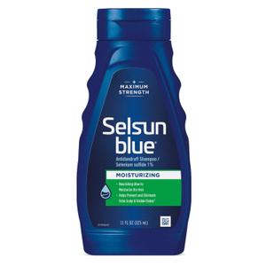 Selsun Blue, Moisturizing Dandruff Shampoo with Aloe, Dry Scalp & Hair, 11 Ounce