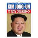 The Calendar King // Kim Jong-Un - 2025 Wall Calendar - A4 Size (210mm x 297mm), Pack 2