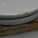 Bemis 1500EC Durable Wood Toilet Seat with Easy Clean Hinges, Made in USA, Elongated, Ice Grey