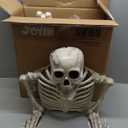 Halloween Skeleton Decorations,36" Posable Human Skeleton Decorations for Halloween Party Decor, Haunted House Props Indoor Outdoor Decoration