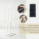 Adjustable White Wedding Backdrop Stand with Foldable Base,1 Pack