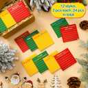 Yinder 24 Pcs Employee Appreciation Sticky Notes Thank You Gifts Bulk Note Pads Gift Mini Pocket Inspirational Notepads for Teacher Coworker Office Supply 3 x 3'' (Appreciation,Xmas)