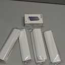 5 Pack 3 inch self Adhesive Cabinet pulls Cabinet Finger pulls Bright White Adhesive Cabinet Handles Concealed Finger pulls for cabinets Drawer pulls Stick on Handles Edge Seam Flat Handles