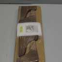 Wood Floating Shelves for Wall Decor, Rustic Wall Shelves for Bedroom Bathroom Kitchen Living Room, Set of 6 Light Walnut (17inch)