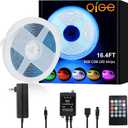 RGB COB LED Strip Lights 16.4ft,Music Sync Color Changing LED Strip Light with Remote Comtroller for Room, Bedroom,Suitable for Home Decor, Living Room, Kitchen, Home Party DIY Decoration.