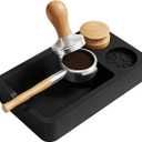Espresso Tamping Mat, Coffee Tamper Mat, Espresso tamping station and knock box