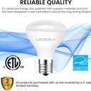 R14 LED Bulb, 4W=40W, Dimmable, E17 Base, Mini LED Reflector Floodlight Bulb, 400 Lumens, 2700K Warm White, 4 Pack