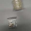 UMAOKANG 16.4 Feet Faux Pearl Chain for Jewelry Making Gold Plated Stainless Steel Chain Link with Jump Rings and Lobster Clasps