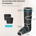 ALLJOY Leg Massager for Circulation and Pain Relief FSA, Gifts for Dad Mom Mothers Day Fathers Day, Leg Massager with Heat and Compression Helpful for Vericose Veins, Fatigue, Cramps, Swelling, Edema