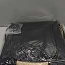 1 Pack Leather Front Car Seat Cover, Universal Sideless Car Seat Protector with Storage Pocket and Seat Belt Pad, Waterproof Automotive Seat Cover Cars Trucks SUV(Black)