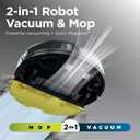 Shark Matrix Plus | 2-in-1 Robot Vacuum & Mop for Carpets & Hard Floors | Sonic Mopping & Powerful Suction for Pet Hair | Self-Empty Base | 60-Day Capacity | HEPA | LiDAR Nav | Black/Gold | AV2610WA