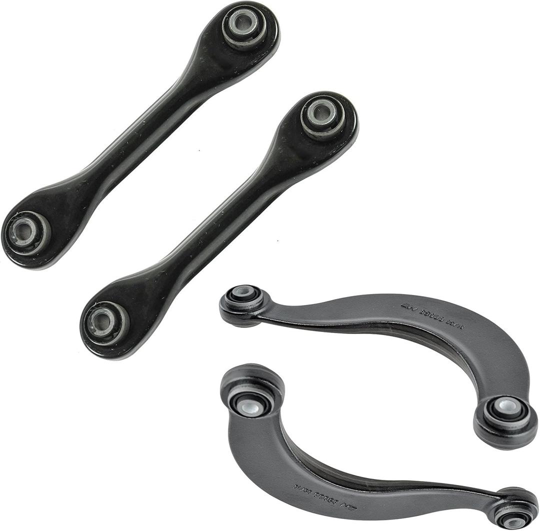 TRQ Rear Control Arm Set Compatible with 2014-2018 Ford C-Max 2000-2018 Focus 2004-2013 Mazda 3 2006-2014 5 2008-2013 Volvo C30 2006-2013 C70 2004-2011 S40 2005-2011 V50 MA5512100