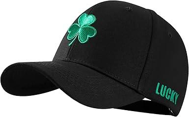 Shamrock Baseball Cap for Men & Women, Lucky Hat, Adjustable Fit, for Irish Clover Accessories, St Patricks Day Hat