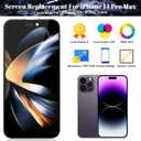 SRJTEK Screen Replacement for iPhone 14 Pro Max (6.7") [INCELL], [DIY Repair Kit] Premium LCD Display Touch Digitizer Assembly with Tools & Adhesive, for A2651 A2893 A2894 A2895, Face ID Supported